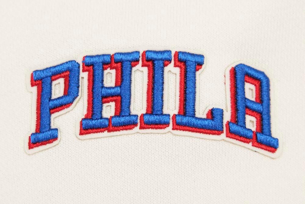 image:imagePro Standard Womens NBA Retro Classics Brushed Back French Terry Cropped Pullover HoodieEggshellRoyal Blue