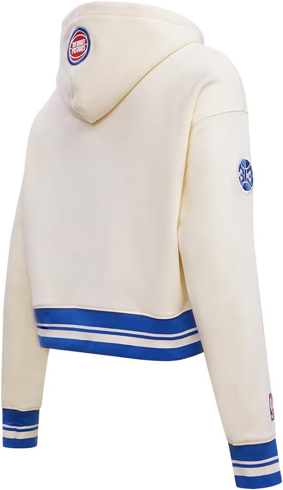 image:imagePro Standard Womens NBA Retro Classics Brushed Back French Terry Cropped Pullover HoodieEggshellRoyal Blue