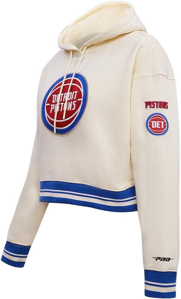 image:imagePro Standard Womens NBA Retro Classics Brushed Back French Terry Cropped Pullover HoodieEggshellRoyal Blue