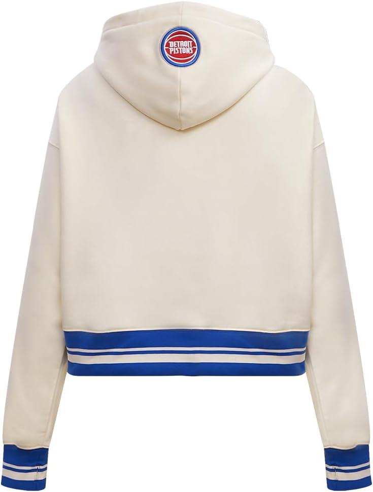 image:imagePro Standard Womens NBA Retro Classics Brushed Back French Terry Cropped Pullover HoodieEggshellRoyal Blue