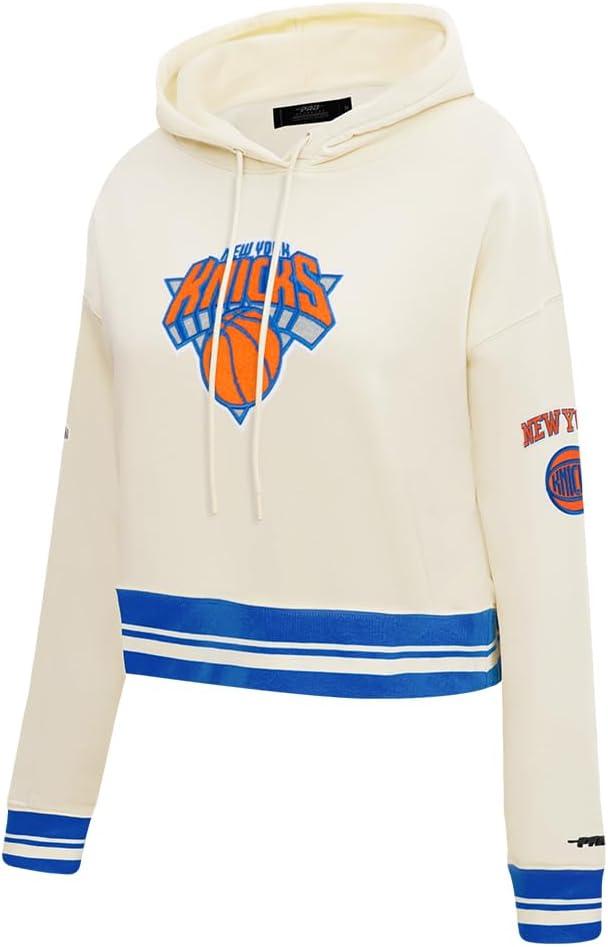 image:imagePro Standard Womens NBA Retro Classics Brushed Back French Terry Cropped Pullover HoodieEggshellRoyal Blue
