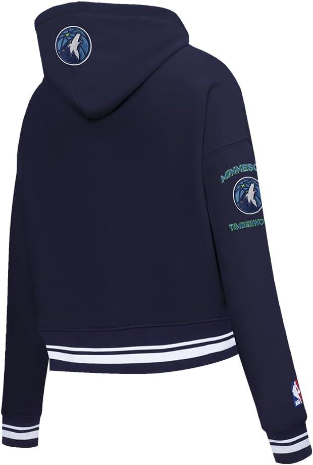 image:imagePro Standard Womens NBA Retro Classics Brushed Back French Terry Cropped Pullover HoodieMidnight Navy