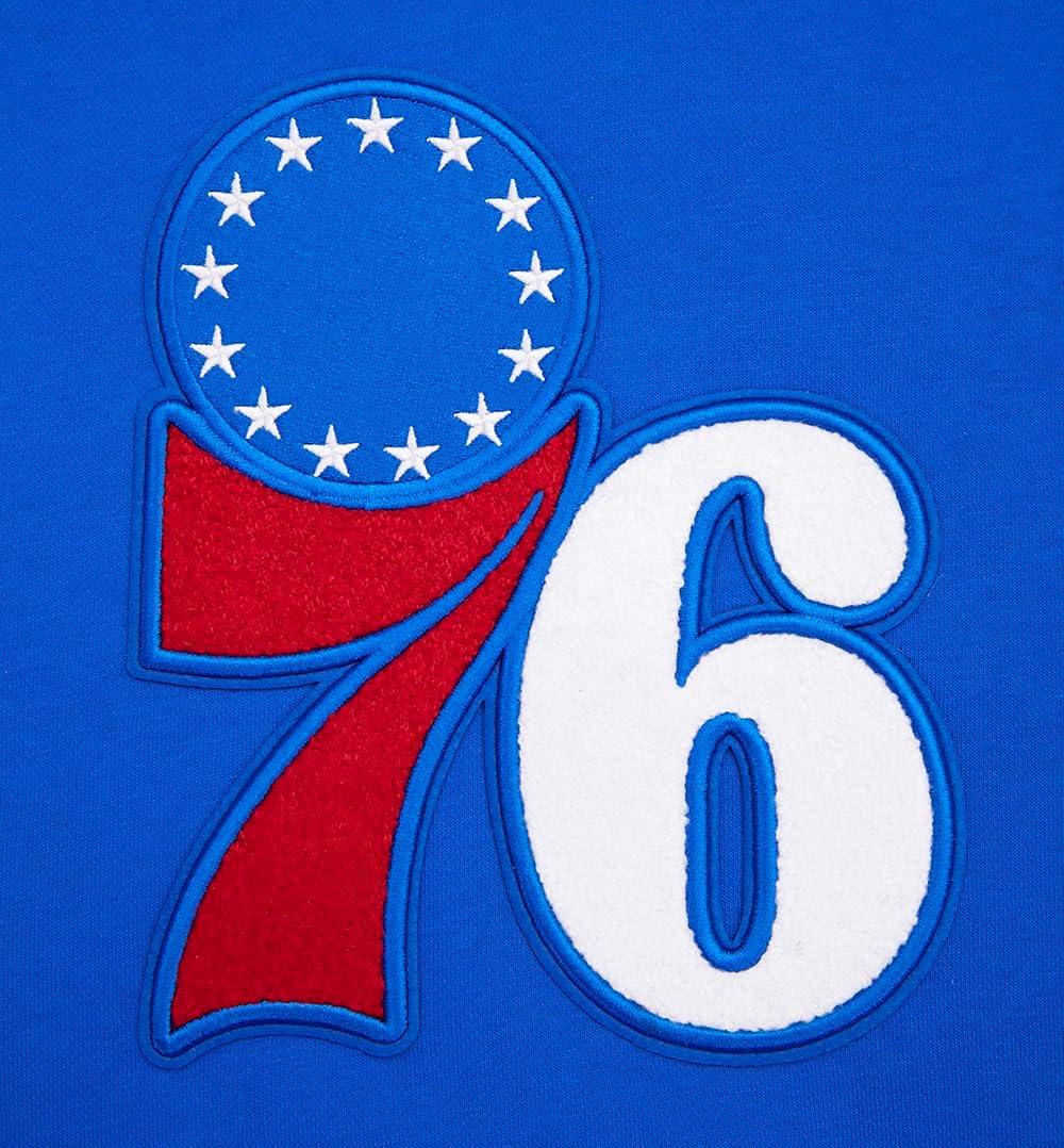 image:imagePro Standard Womens NBA Retro Classics Brushed Back French Terry Cropped Pullover HoodieRoyal BlueRed