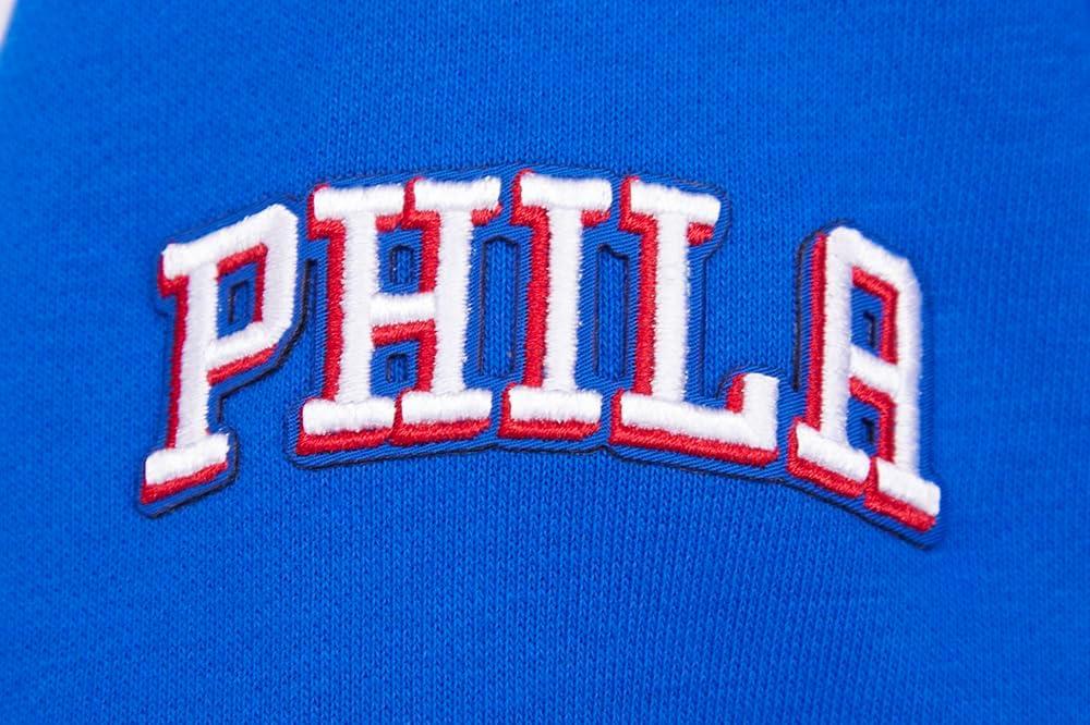 image:imagePro Standard Womens NBA Retro Classics Brushed Back French Terry Cropped Pullover HoodieRoyal BlueRed