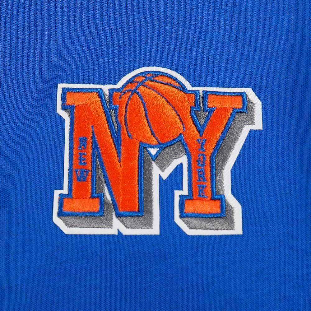 image:imagePro Standard Womens NBA Retro Classics Brushed Back French Terry Cropped Pullover HoodieRoyalOrangeRoyal