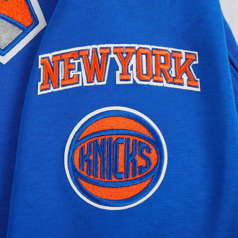 image:imagePro Standard Womens NBA Retro Classics Brushed Back French Terry Cropped Pullover HoodieRoyalOrangeRoyal