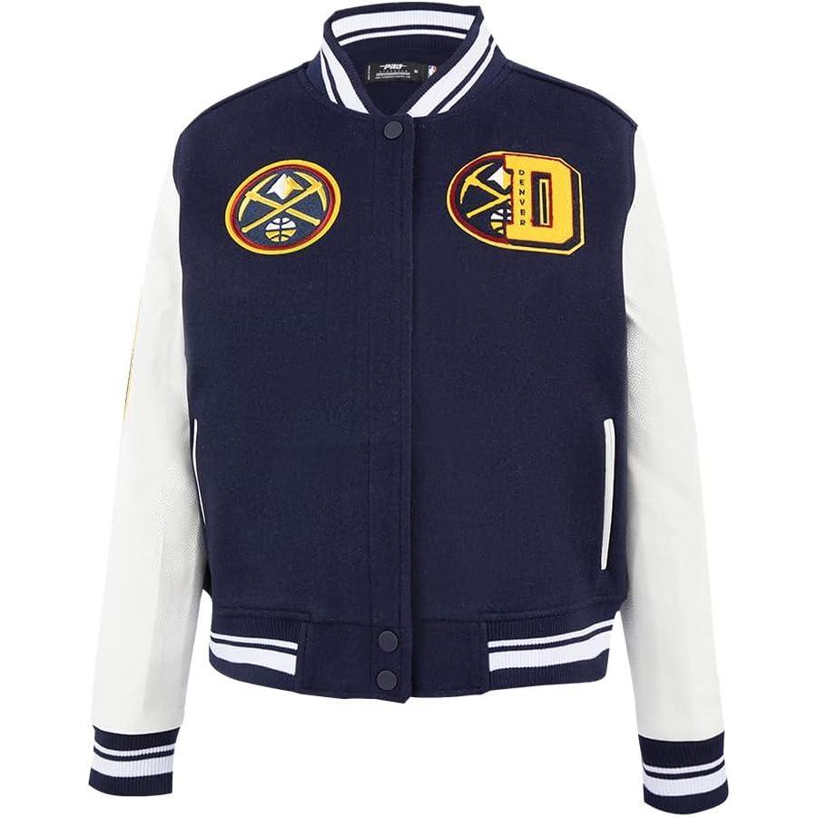 image:imagePro Standard Womens NBA Mash Up Varsity JacketMidnight NavyWhite