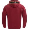 Pro Standard Mens NBA Classic Chenille Pull Over Hoodie(Cardinal Red)