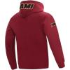 Pro Standard Mens NBA Classic Chenille Pull Over Hoodie(Cardinal Red)