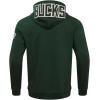 Pro Standard Mens NBA Classic Chenille Pull Over Hoodie(Forest Green)