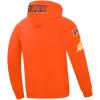 Pro Standard Mens NBA Classic Chenille Pull Over Hoodie(Orange)