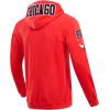Pro Standard Mens NBA Classic Chenille Pull Over Hoodie(Red)