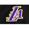 Pro Standard Womens NBA Retro Classics Brushed Back French Terry Cropped Pullover Hoodie(Black/Purple/Yellow)