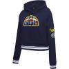 Pro Standard Womens NBA Retro Classics Brushed Back French Terry Cropped Pullover Hoodie(Team Color)