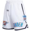 Pro Standard Mens NBA Oklahoma City Thunder Classic Chenille Athletic Short Black 2XL