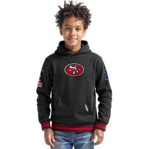 Pro Standard Big Boys NFL Retro Classics Pull Over Hoodie(Black/Red/Black)