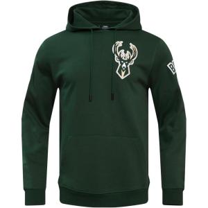 Pro Standard Mens NBA Classic Chenille Pull Over Hoodie(Forest Green)