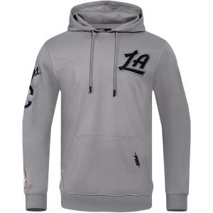 Pro Standard Mens NBA Classic Chenille Pull Over Hoodie(Gray)