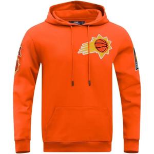 Pro Standard Mens NBA Classic Chenille Pull Over Hoodie(Orange)