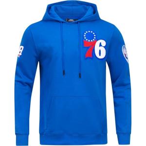 Pro Standard Mens NBA Classic Chenille Pull Over Hoodie(Royal Blue)