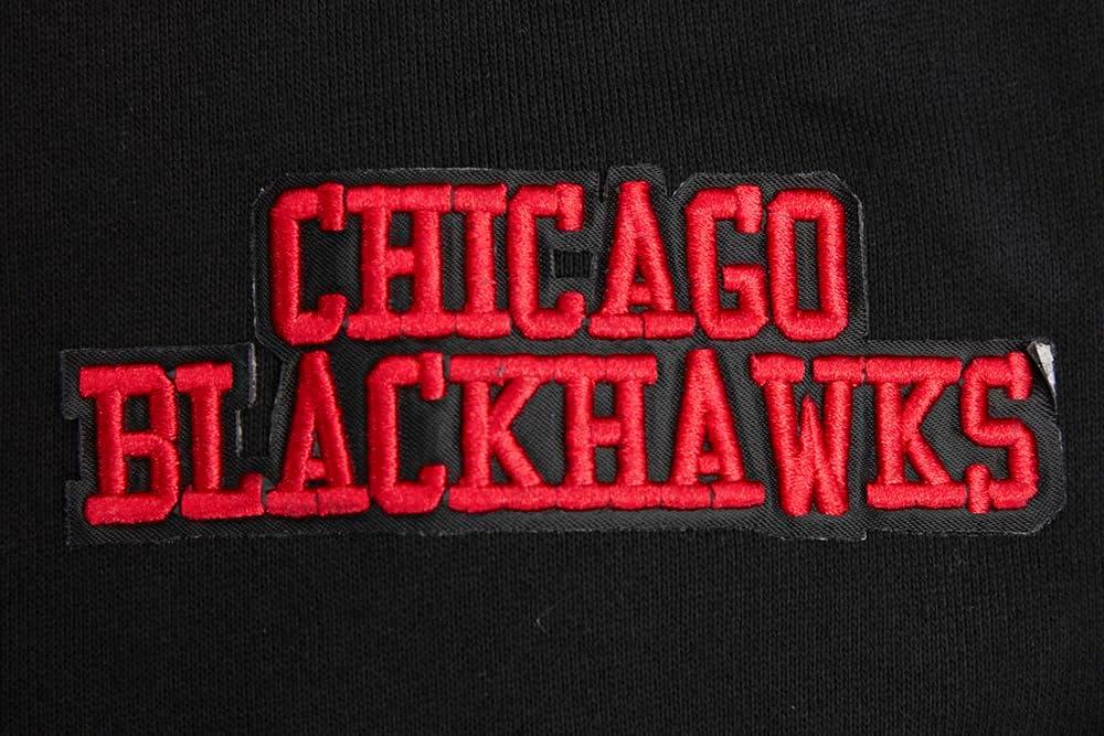 image:imagePro Standard Mens NHL Retro Classics Brushed Back French Terry Pull Over HoodieBlackRedBlack
