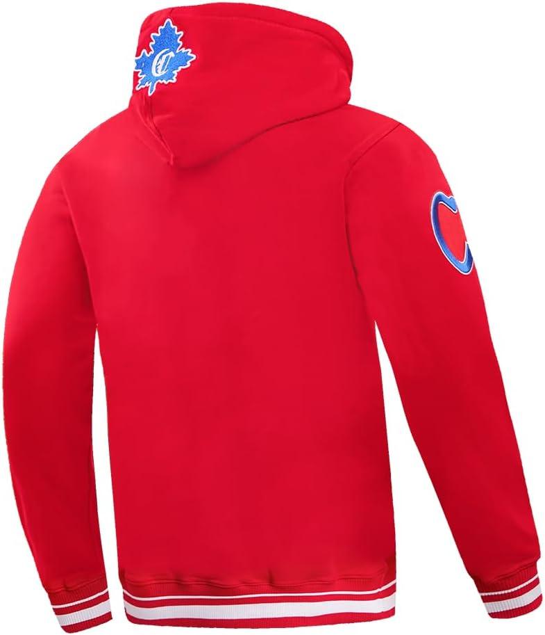 image:imagePro Standard Mens NHL Retro Classics Brushed Back French Terry Pull Over HoodieRed