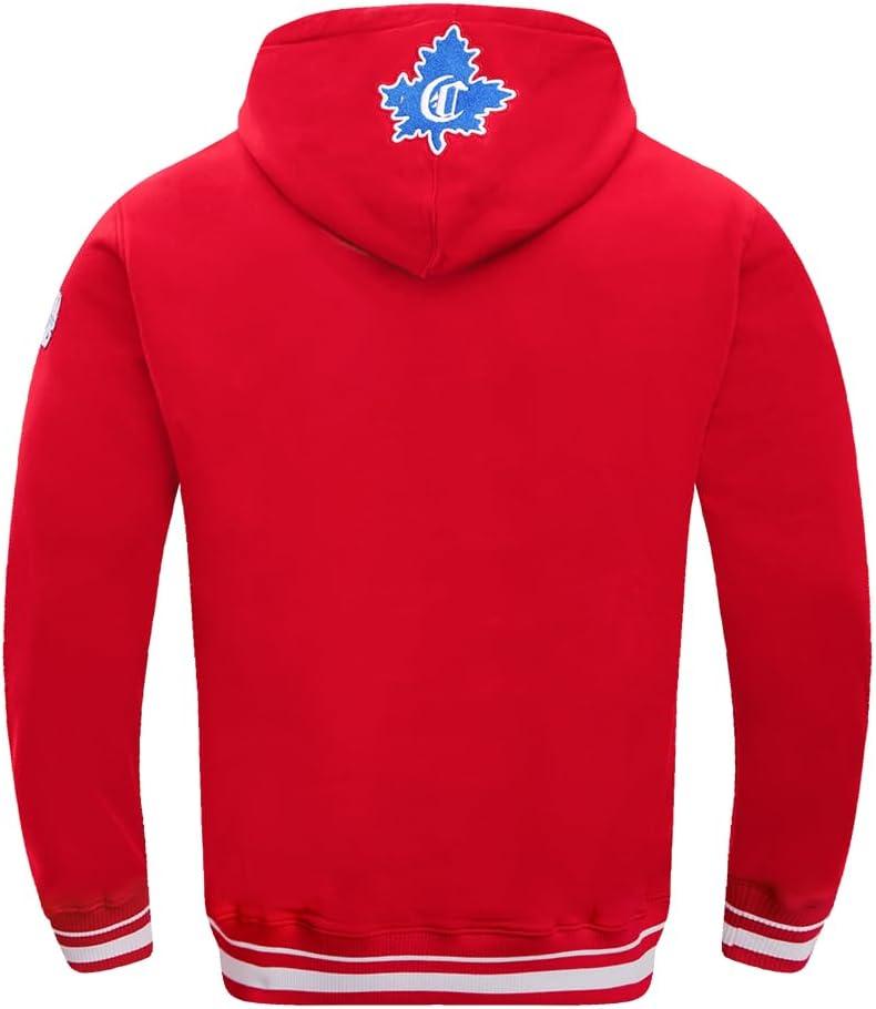 image:imagePro Standard Mens NHL Retro Classics Brushed Back French Terry Pull Over HoodieRed
