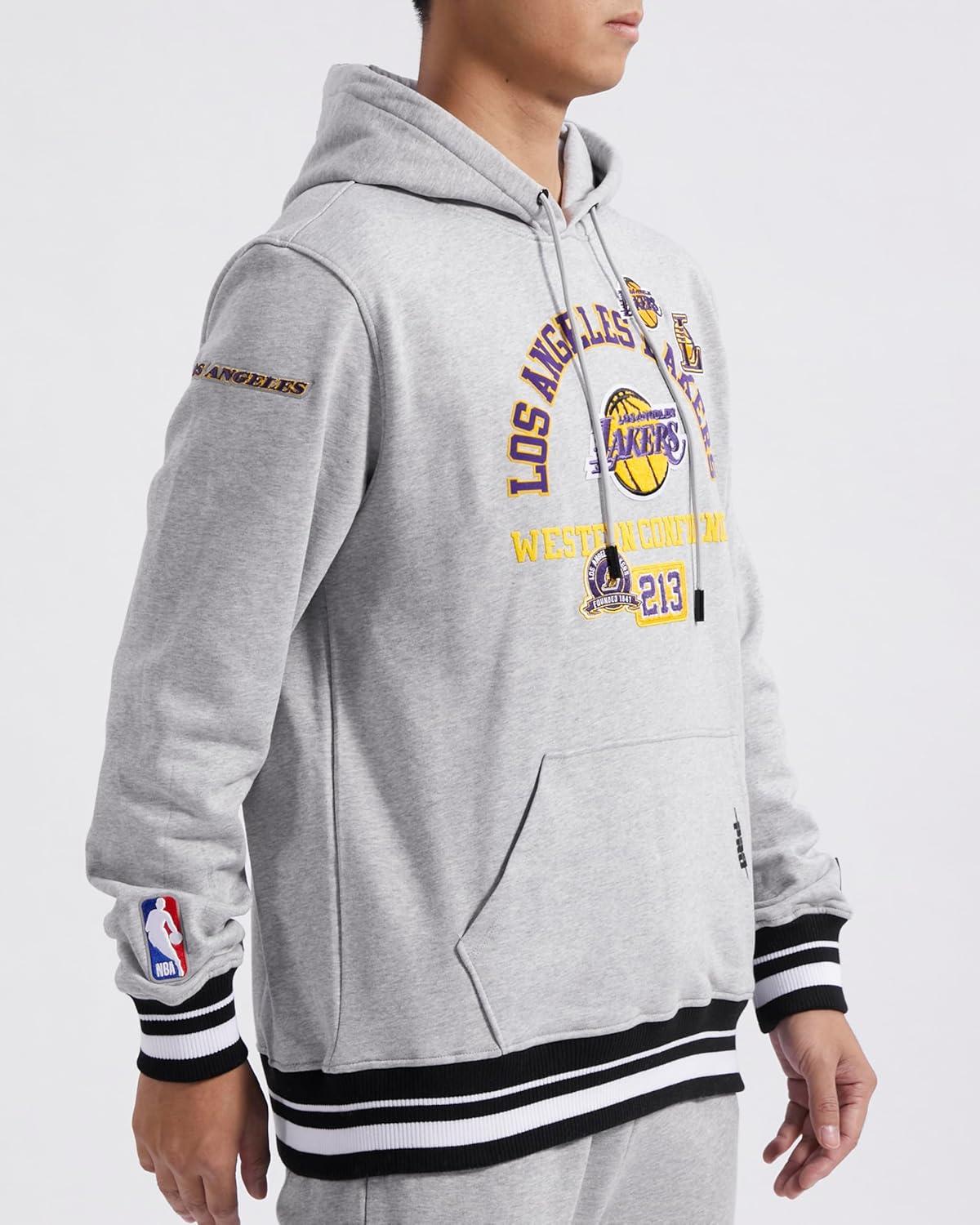 image:imagePro Standard Mens NHL Split Logo Cotton Double Knit Pull Over HoodieHeather GrayBlack