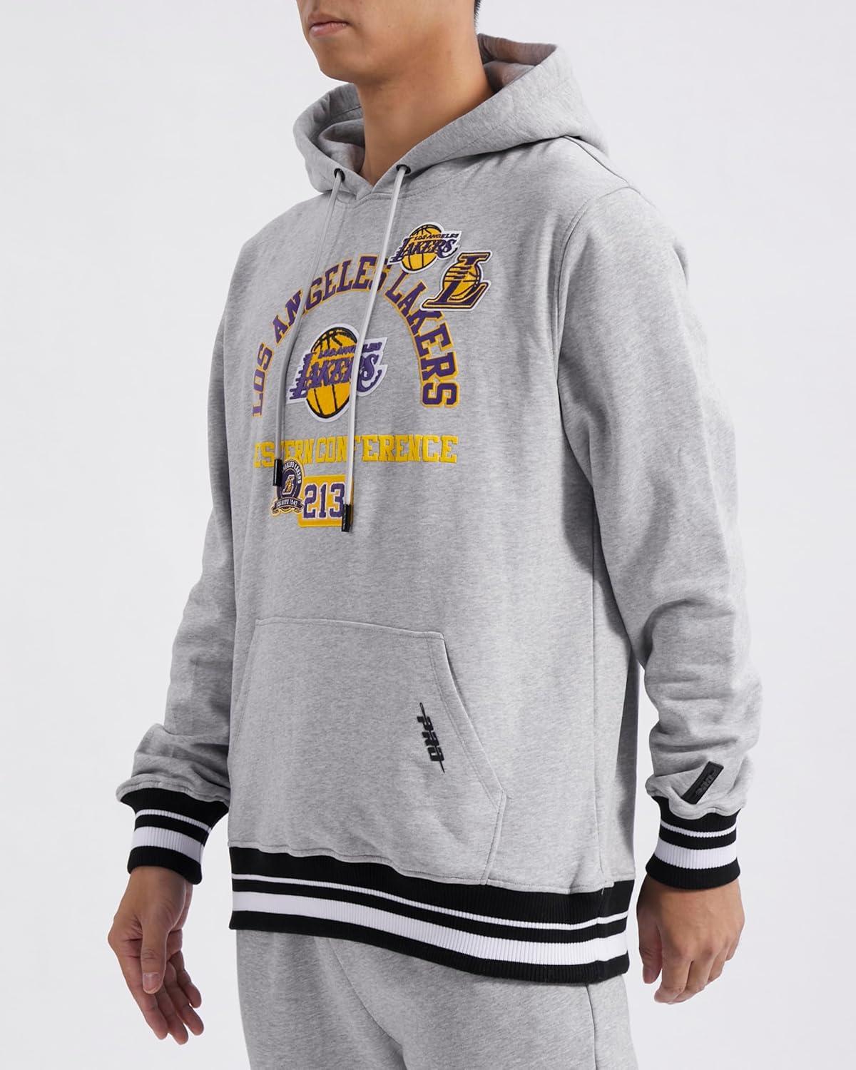 image:imagePro Standard Mens NHL Split Logo Cotton Double Knit Pull Over HoodieHeather GrayBlack
