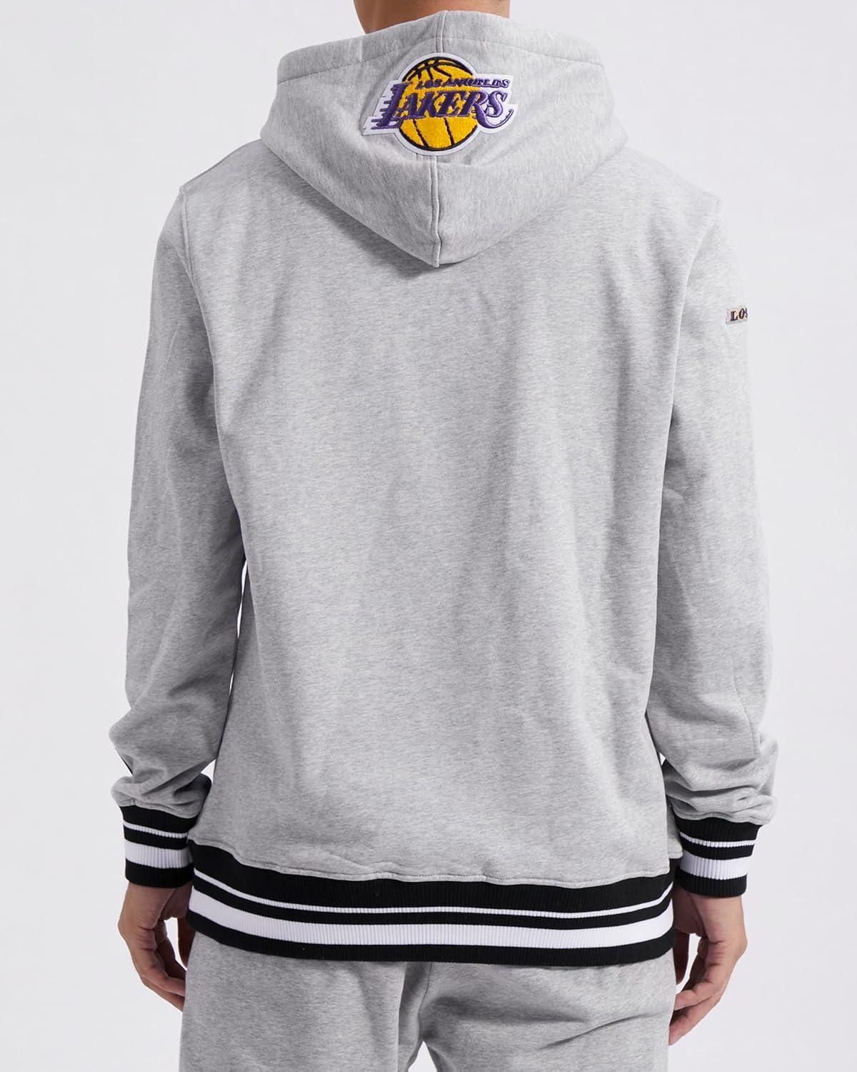 image:imagePro Standard Mens NHL Split Logo Cotton Double Knit Pull Over HoodieHeather GrayBlack