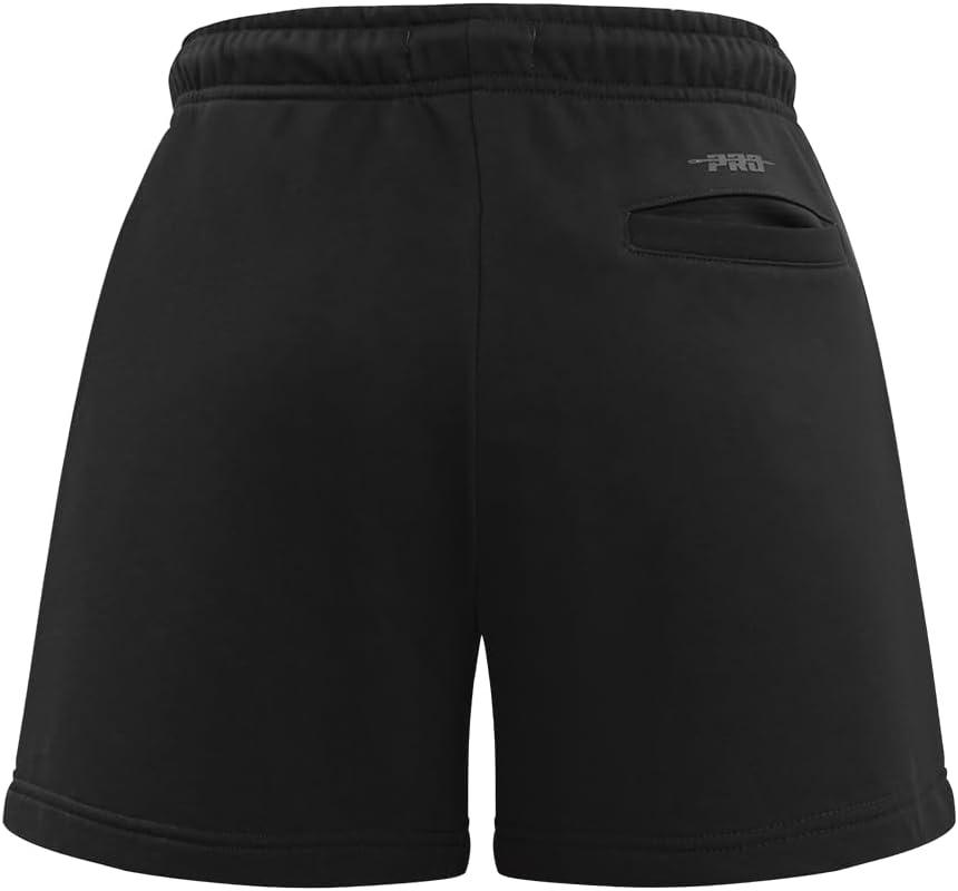 image:imagePro Standard NBA Womens Womens NBA Classic Chenille Brushed Back French Terry Fleece ShortBlack