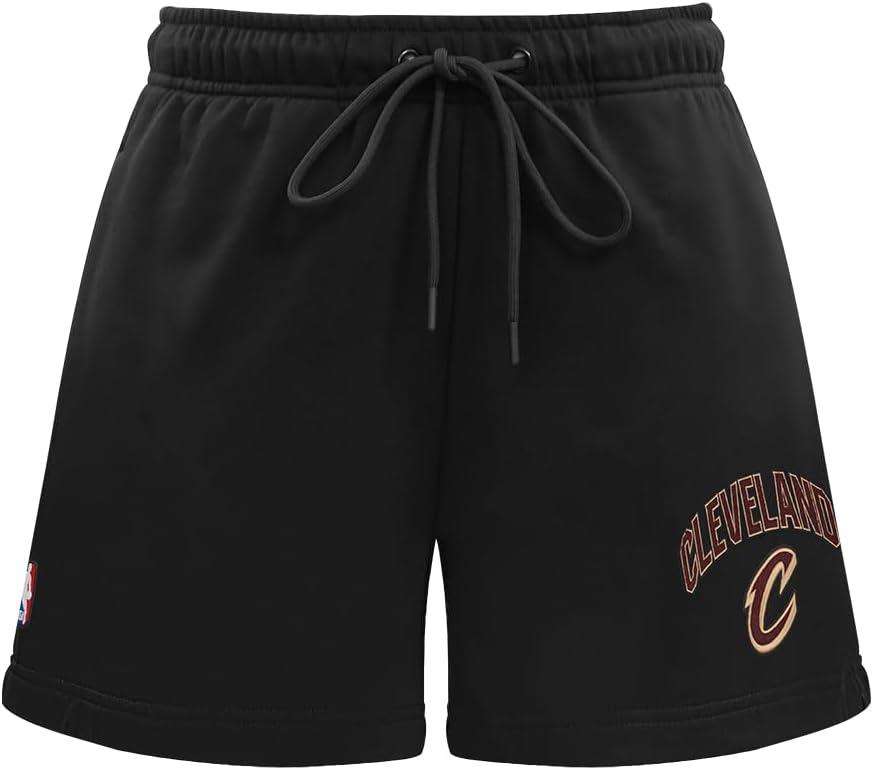 image:imagePro Standard NBA Womens Womens NBA Classic Chenille Brushed Back French Terry Fleece ShortBlack