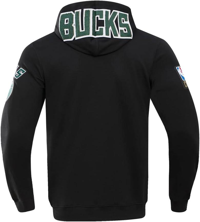 image:imagePro Standard NBA mens Mens Nba Classic Chenille Cotton Double Knit Full Zip HoodieBlack