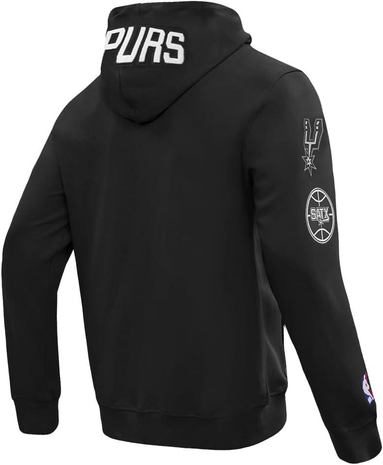 image:imagePro Standard NBA mens Mens Nba Classic Chenille Cotton Double Knit Full Zip HoodieBlack
