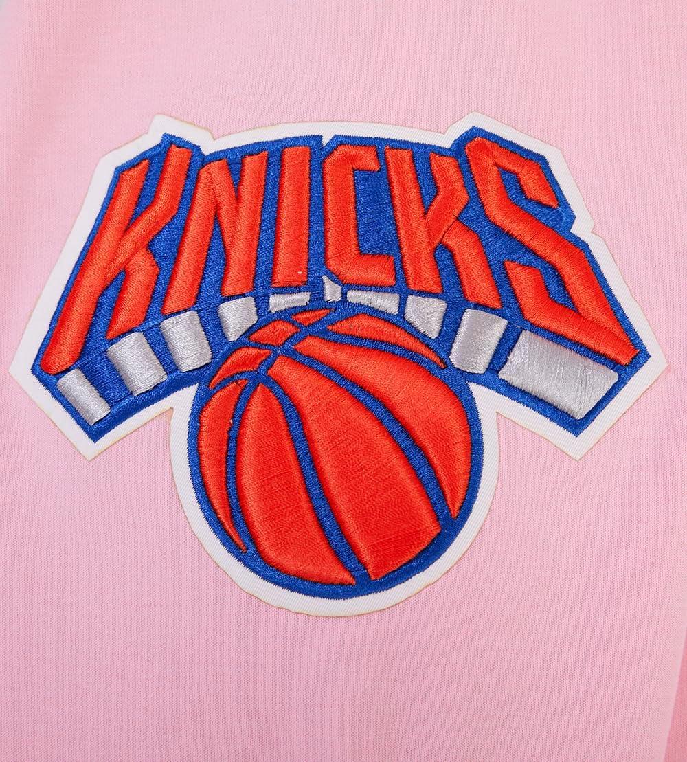 image:imagePro Standard NBA mens Mens Nba Classic Chenille Cotton Double Knit Full Zip HoodiePink