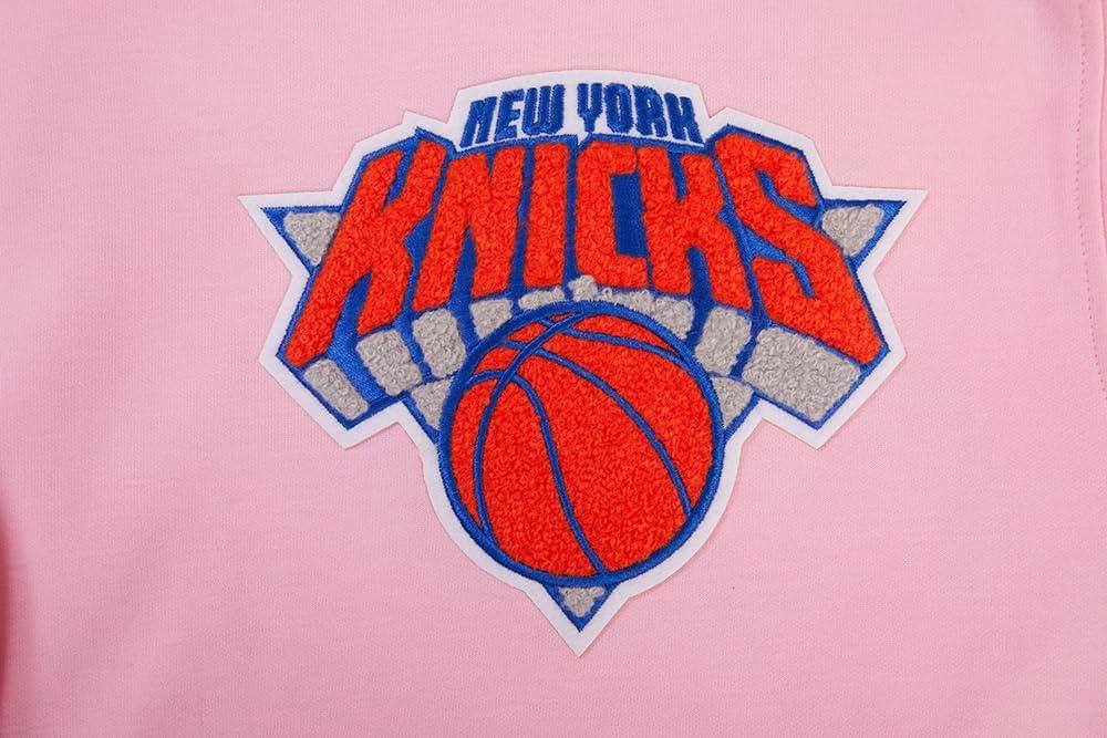 image:imagePro Standard NBA mens Mens Nba Classic Chenille Cotton Double Knit Full Zip HoodiePink