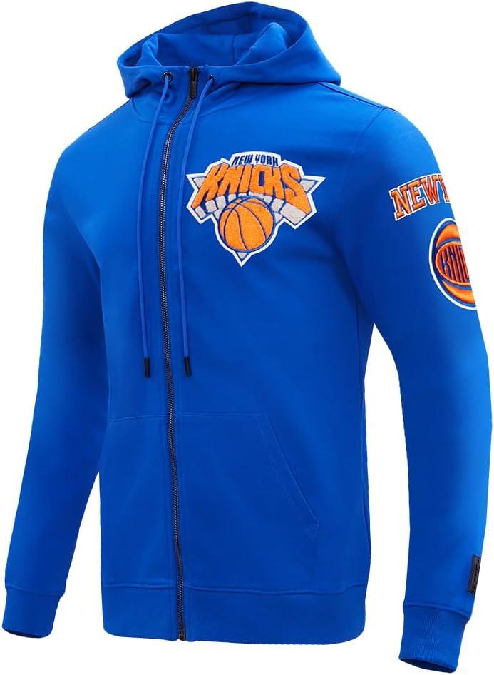 image:imagePro Standard NBA mens Mens Nba Classic Chenille Cotton Double Knit Full Zip HoodieRoyal Blue