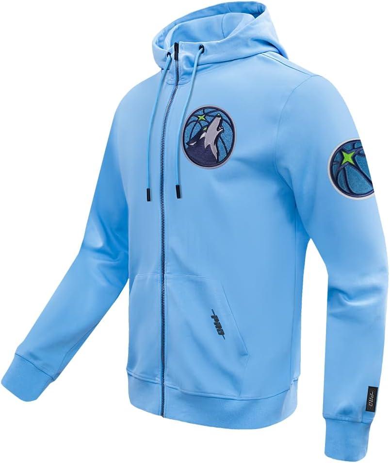 image:imagePro Standard NBA mens Mens Nba Classic Chenille Cotton Double Knit Full Zip HoodieUniversity Blue