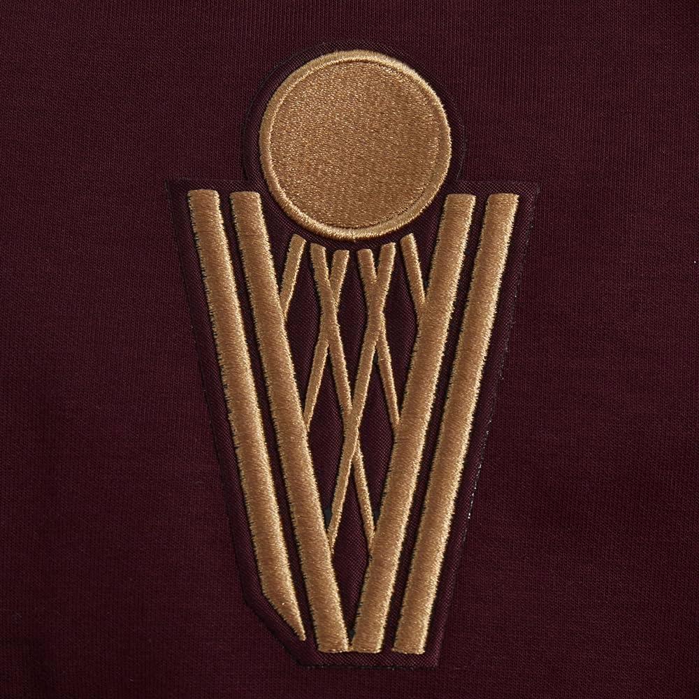 image:imagePro Standard NBA mens Mens Nba Classic Chenille Cotton Double Knit Full Zip HoodieWine