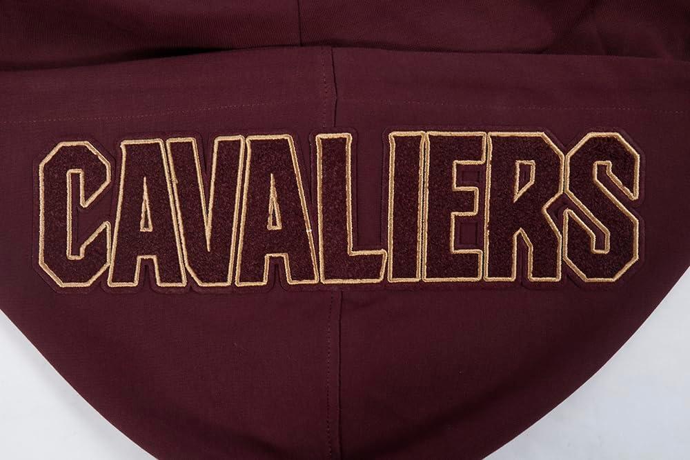 image:imagePro Standard NBA mens Mens Nba Classic Chenille Cotton Double Knit Full Zip HoodieWine