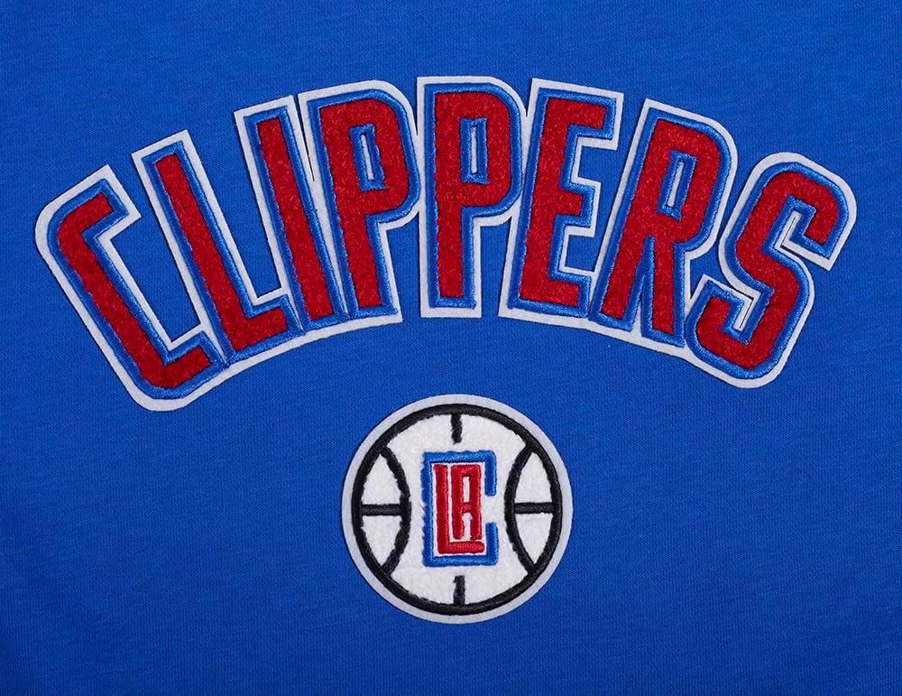 image:imagePro Standard NBA womens Womens Nba Classic Chenille Brushed Back French Terry Crewneck SweatshirtRoyal Blue