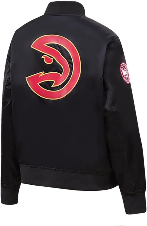 image:imagePro Standard NBA womens Womens Nba Classic Chenille Satin JacketBlack