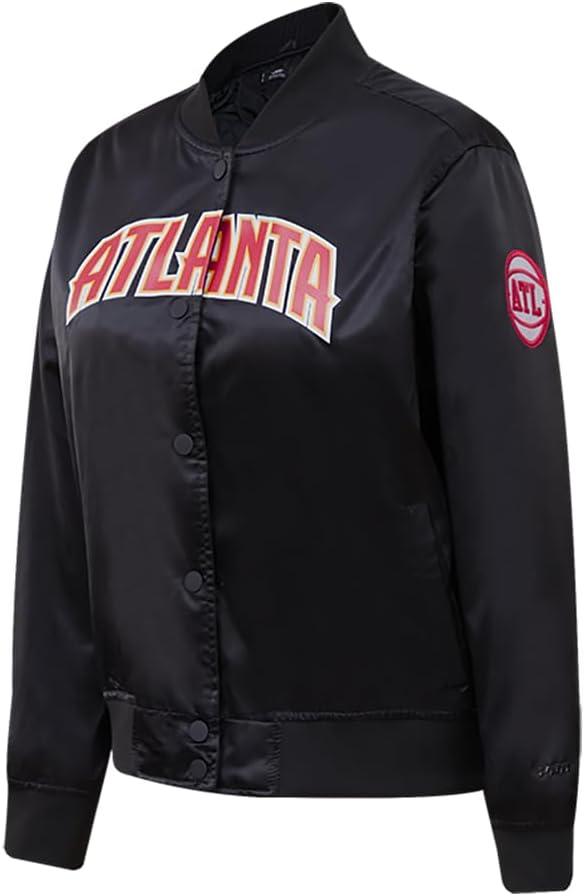 image:imagePro Standard NBA womens Womens Nba Classic Chenille Satin JacketBlack