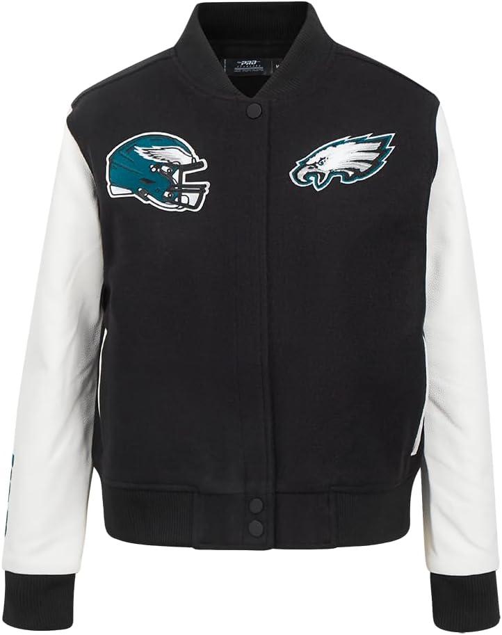 image:imagePro Standard Womens NFL Classic Chenille Varsity JacketBlack