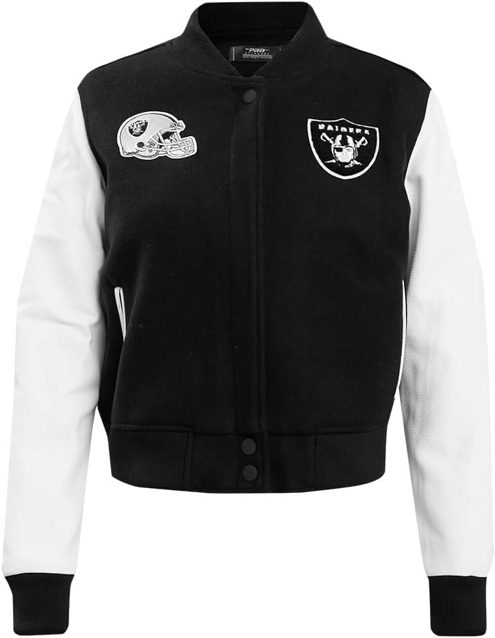 image:imagePro Standard Womens NFL Classic Chenille Varsity JacketBlack