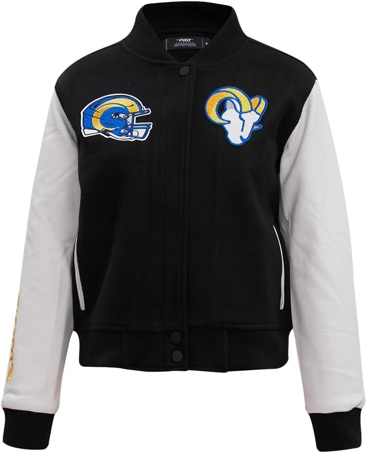 image:imagePro Standard Womens NFL Classic Chenille Varsity JacketBlack