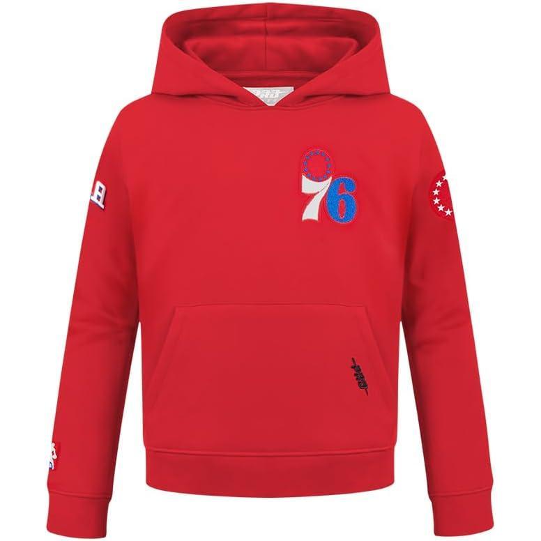 image:imagePro Standard Big Boys NBA Classic Chenille Fleece Pull Over HoodieRed