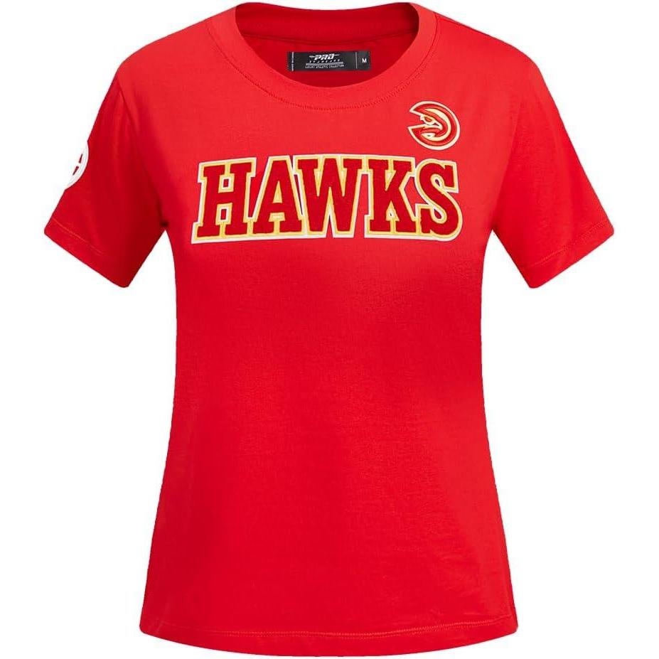 image:imagePro Standard NBA Womens Womens NBA Classic Chenille Cotton Single Jersey Short Sleeve Slim TeeRed