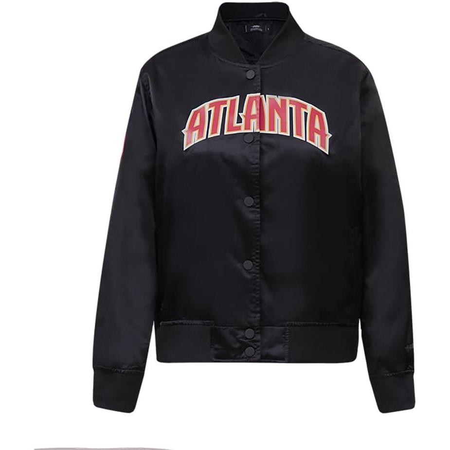 image:imagePro Standard NBA womens Womens Nba Classic Chenille Satin JacketBlack