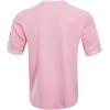 Pro Standard Mens NBA Los Angeles Lakers Classic Chenille Short Sleeve Tee Pink XL